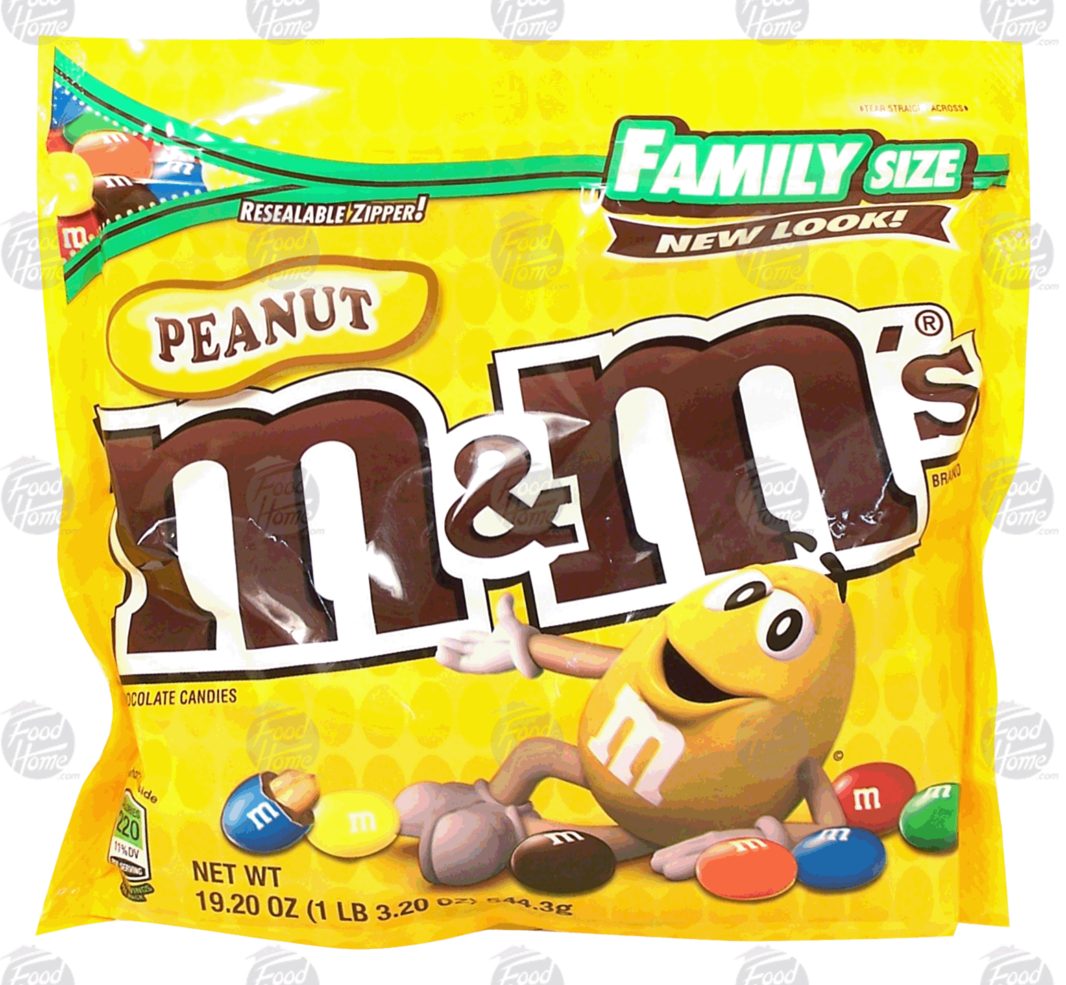 M&M's(r) Family Size peanut chocolate covered candy Full-Size Picture